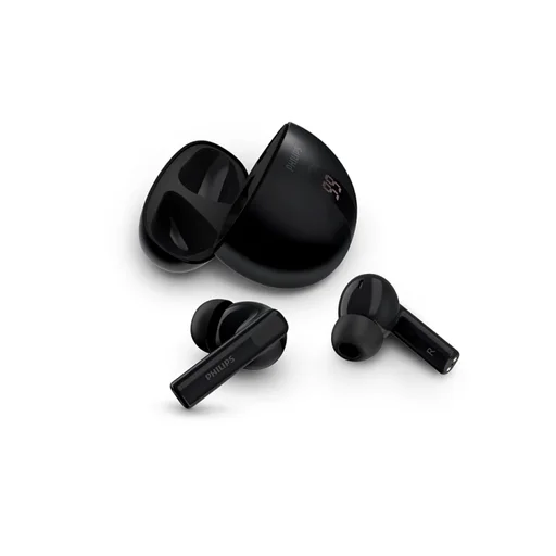 فيلبس TAT3559BK/97 سماعات لاسلكية إلغاء ضوضاء ANC وتحكم باللمس باللون أسود Philips TWS TAT3559BK/97 ANC