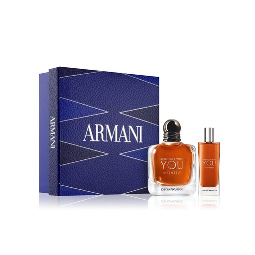 طقم عطر إمبوريو أرماني سترونجر وذ يو إنتنسلي Emporio Armani Stronger With You Intensely Eau de Parfum Gift Set