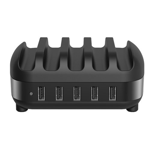 محطة شحن اجهزة ORICO DUK-5P 40W 5-Ports USB Smart Charging Station with Phone & Tablet Stand ORICO DUK-5P 40W 5-Ports USB Smart Charging Station with Phone & Tablet Stand