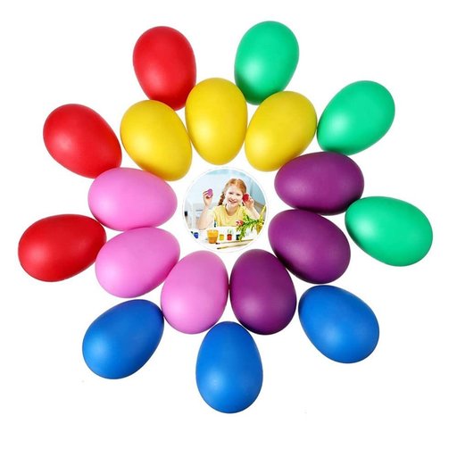 مجموعة نورهوغو هزازات بيض موسيقية للأطفال متعددة الألوان Nurhugo Multicolored Musical Egg Shakers for Kids