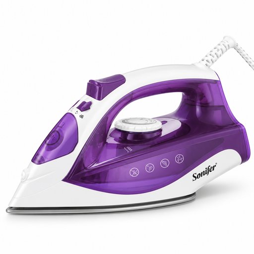 مكواة بخار سونيفر بقاعدة سيراميك – 2000 واط Sonifer Steam Iron with Ceramic Soleplate – 2000W