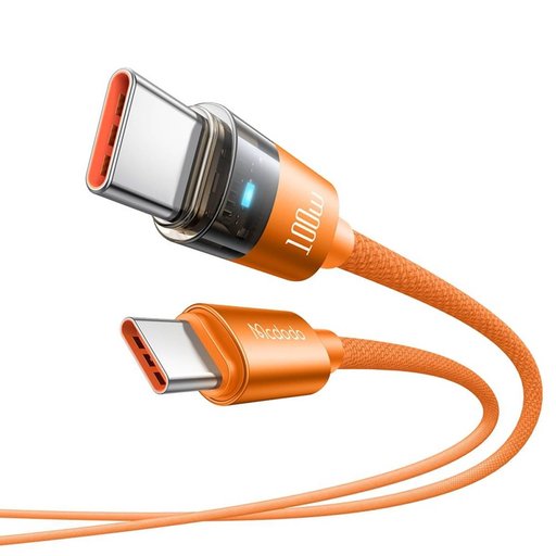 mcdodo Mcdodo usb-c To usb-c Transparent Cable 100W 1.2m size: 1.2m | power: 100w