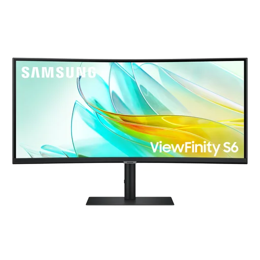 شاشة الأعمال سامسونج فيوفينيتي اس 6 منحنية 34 بوصة - Samsung ViewFinity S6 LS34C654UAMXUE Samsung ViewFinity S6 34" UWQHD 100Hz Curved USB-C Monitor - LS34C654UAMXUE
