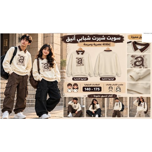 سترة أطفال بثمانية تصاميم Kids' Sweatshirt – 8 Styles