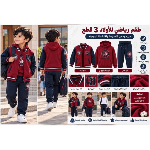 طقم ملابس داخلية حرارية للأطفال والمراهقين 912540 Kids' and Teens' Thermal Underwear Set 912540