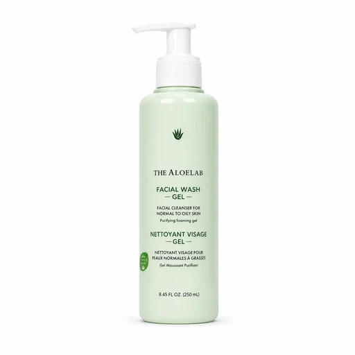 ذا ألو لاب غسول الوجه الجل المنقي للبشرة العادية والدهنية The AloeLab Facial Wash Gel Cleanser