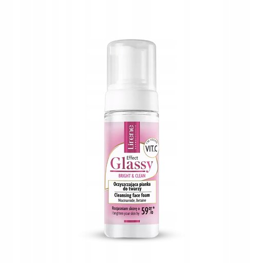 ليرين جلاسي إيفيكت برايت آند كلين - غسول رغوي لتنظيف الوجه Lirene Glassy Effect Bright & Clean – Cleansing Face Foam