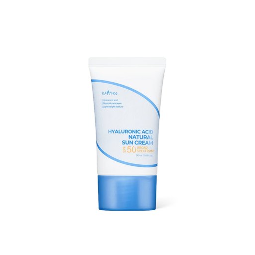 ازنتري واقي من اشعة الشمس يرطب البشرة ويعزز نضارتها ISNTREE Hyaluronic Acid Natural Sun Cream SPF50+ 50ml