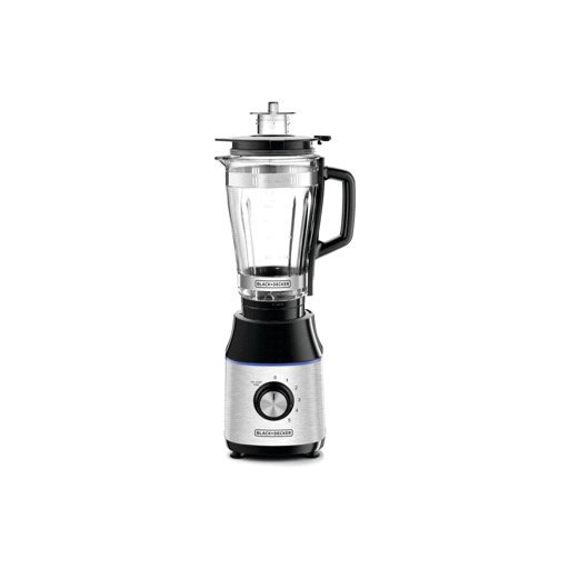 خلاط كهربائي بوعاء زجاج بلاك اند ديكر BX650G-B5 BLACK+DECKER BX650G-B5 Glass Jar Blender