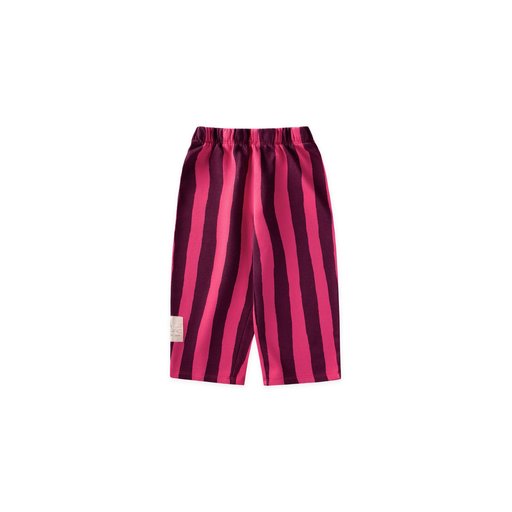 طقم رياضي فضفاض للأطفال 2-8 سنوات - بنفسجي ووردي مخطط Kids' Loose Fit Tracksuit 2-8 Years - Purple Fuchsia Striped