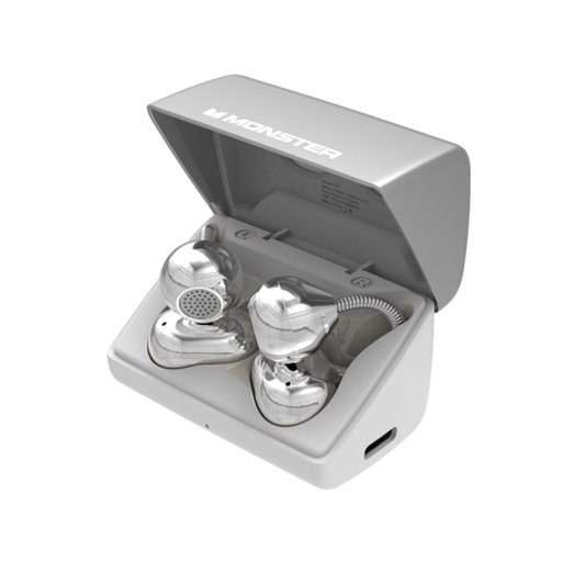 - فضي سماعة مونستر اللاسلكية Monster AirClip AC700 – بتصميم مشبك الأذن Monster AirClip AC700 Wireless Earbuds – Silver