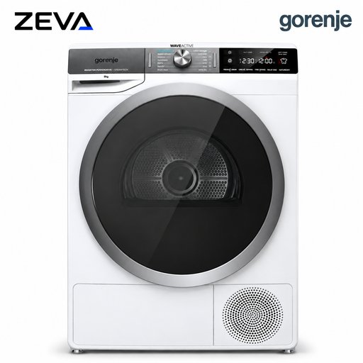 نشافة ملابس جورنج بسعة 9 كغم مع المضخة الحرارية وتقنيتي SteamTech وIonTech Gorenje 9kg Heat Pump Dryer with SteamTech & IonTech