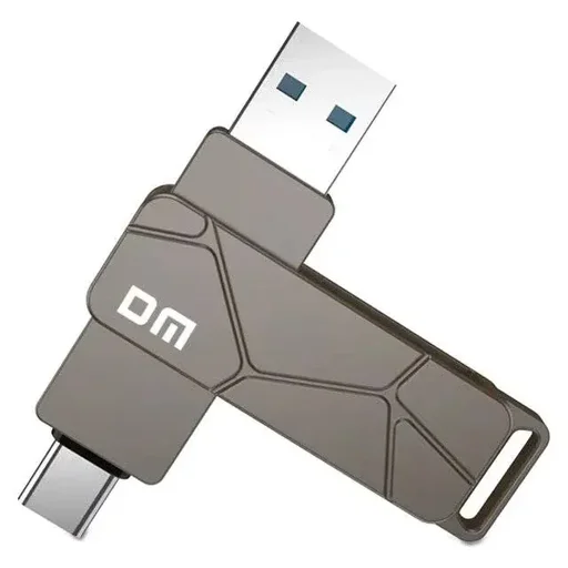 فلاش ديسك دي إم PD198 سعة 64 غيغابايت USB 3.2 إلى USB-C (أسود) DM PD198 64GB USB 3.2 to USB-C Flash Disk (Black)