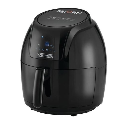 قلاية هوائية من بلاك+ديكر AF625-B5 حجم 5.6 لتر باللون الاسود Black&Decker AF625-B5 Air Fryer 5.6L black