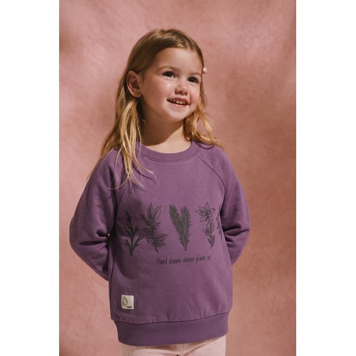 سويت شيرت أطفال بطبعة شجرة - بنفسجي (1-7 سنوات) Kids' Tree Print Sweatshirt - Purple (1-7 Years)