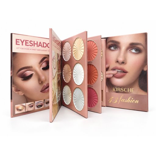 باليت دفتري ضلال عيون ايشادو وايلاينر وكونتور Palette Eyeshadow Eyeshadow, Eyeliner and Contour