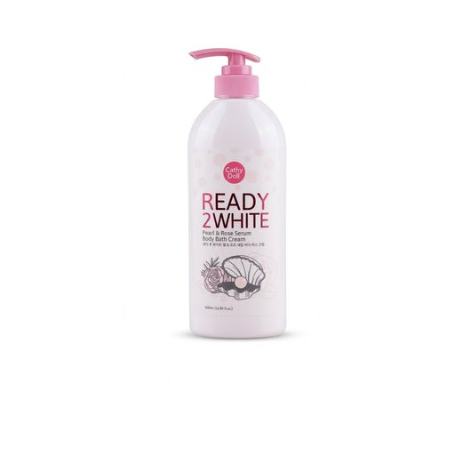 كاثي دول - كريم حمام وغسول الجسم بسيروم اللؤلؤ والورد (ريدي تو وايت) Cathy Doll Ready 2 White Pearl & Rose Serum Body Bath Cream