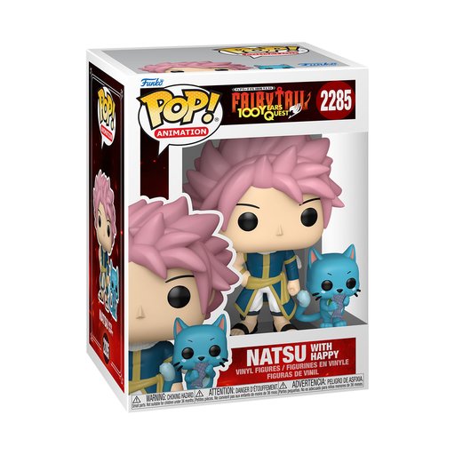 بوب! فينيل فيجر رقم 2285 – ناتسو وهابي من أنمي فيري تيل Funko POP! Animation #2285 Fairy Tail – Natsu and Happy