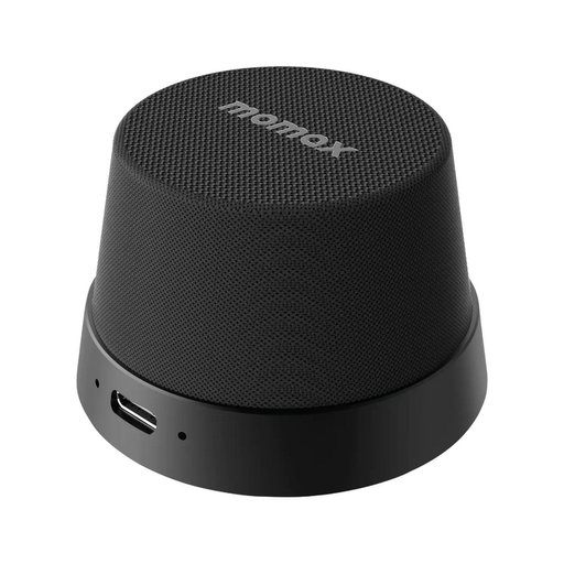 سماعة مومكس فايب جو اللاسلكية المغناطيسية المحمولة – أسود Momax Vibe Go Magnetic Wireless Speaker (Black)