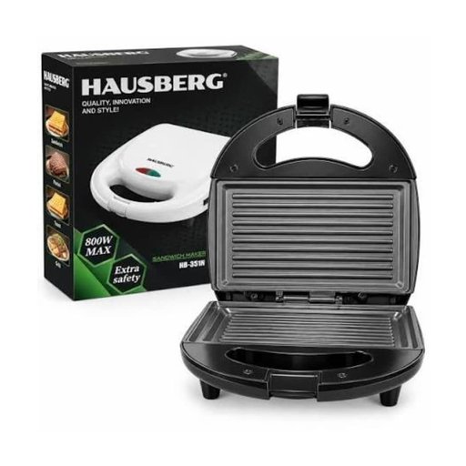 صانعة ساندويتش هاوسبيرغ Hausberg – أبيض Hausberg HB-3510AB Sandwich Maker - White