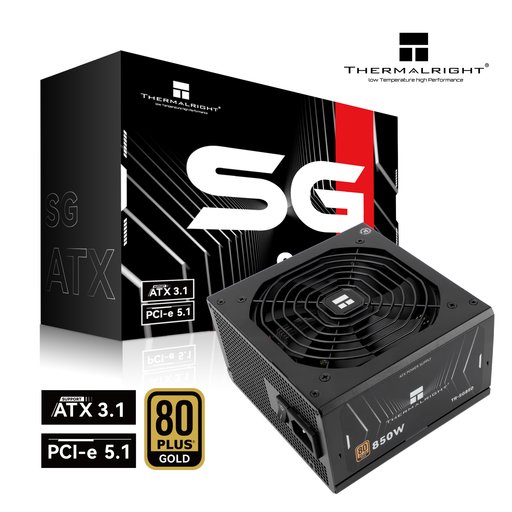 مزود طاقة Thermalright SG850 80 Plus Gold Black Thermalright SG850 80 Plus Gold Black