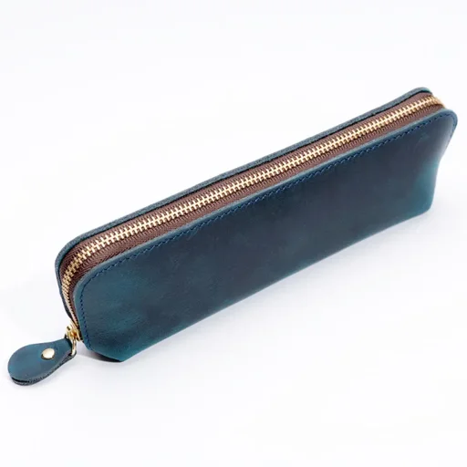 محفظة اقلام جلد طبيعي Natural Leather pencil case