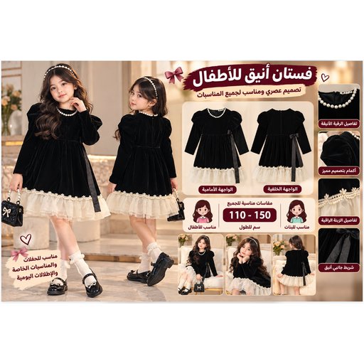 تنورة أطفال متوسطة الطول 23083 Mid-Length Kids' Skirt