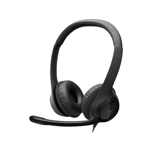 سماعة رأس لوجيتك Logitech H390 سلكية – أبيض Logitech H390 Headset - Wired - White