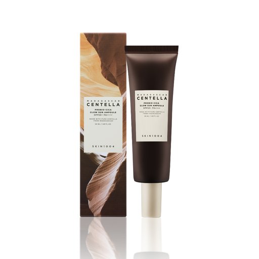 أمبول مدغشقر سنتيلا للوقاية من أشعة الشمس SKIN1004 MADAGASCAR CENTELLA Probio-Cica Glow Sun Ampoule 50ml