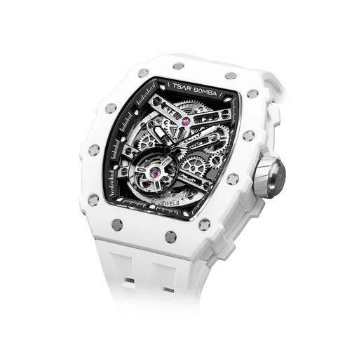ساعة رجالية تسار بومبا إليمنتال TB8208C-07 - سيراميك Elemental-TB8208C-07- Ceramic Men's Watch - TSAR BOMBA