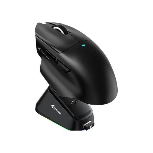 ماوس الألعاب اللاسلكي أتاك شارك V6 – أسود مع قاعدة شحن مغناطيسية RGB ATTACK SHARK V6 BLACK Gaming Mouse