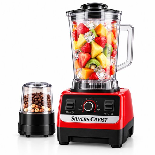خلاط ومطحنة سيلفر كريست 7500 واط – سعة 2.5 لتر – موديل SC-1589 Silvers Crvist Blender & Grinder 7500W – 2.5L – SC-1589