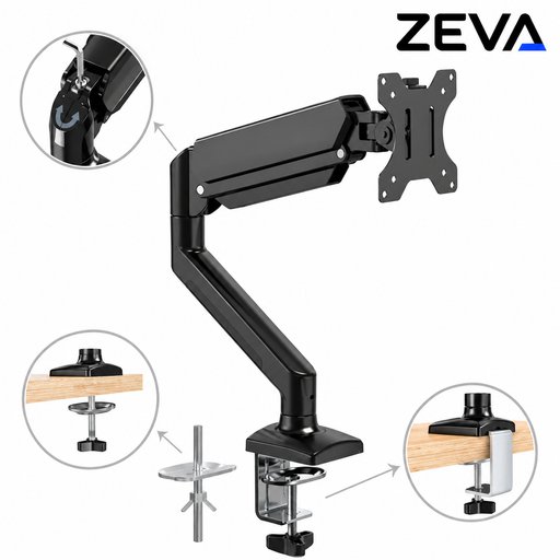 ستاند مونيتور بذراع للشاشات من 17 إلى 40 إنج، يتحمل وزن 68 كغم Monitor Arm Stand for 17–40 Inch Screens, 68kg Load Capacity