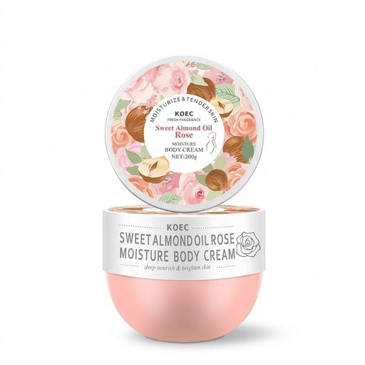 كريم الجسم المرطب سويت ألموند أويل روز KOEC Sweet Almond Oil