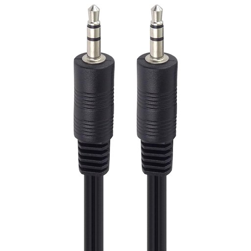 210004-كابل صوت AUX مقاس 3.5 ملم ذكر إلى ذكر بطول 1.5 متر من AOPEN 210004-AOPEN 3.5mm Stereo AUX Male to Male Audio Cable 1.5M