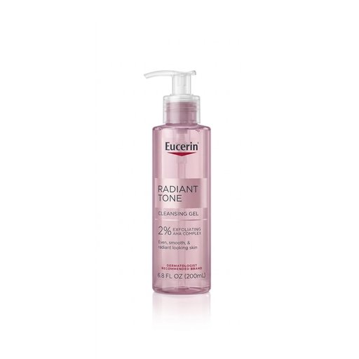 غسول جل منقّي ومشرّق للبشرة يوسيرين راديانت تون (2% إكسفولياتينغ كوماكس) Eucerin Radiant Tone Cleansing Gel 2% Exfoliating AHA Complex