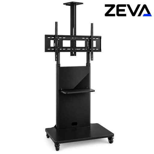 ستاند تلفزيون أسود للشاشات من 32 إلى 70 إنج، يتحمل وزن 50 كغم Black TV Stand for 32–70 Inch Screens, 50kg Load Capacity