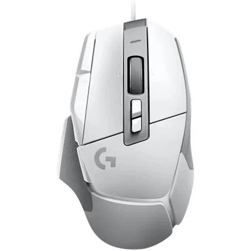 ماوس ألعاب سلكي لوجيتك G502 X باللون الأبيض مع مفاتيح LIGHTFORCE الهجينة Logitech G502 X Wired Gaming Mouse (White, LIGHTFORCE Switches)