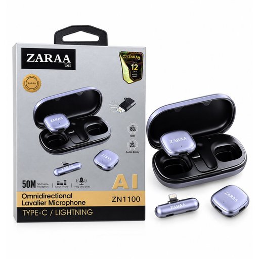 نك مايك ذكي من زارا ZN1100 ZARAA Omnidirectional Lavalier Microphone