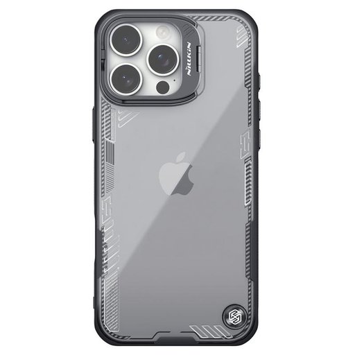 حافظة نيلكن Iceblade Prop بدون غطاء للكاميرا لـهاتف ايفون 16 برو ماكس - اسود Nillkin Iceblade Prop Case (Camera-visible Version) for Apple iPhone 16 Pro Max - Black