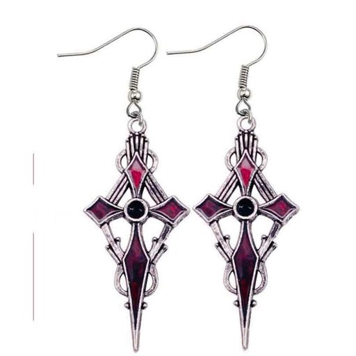 تراجي الكرستالة الرباعية Four-way crystal earrings