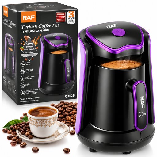 ركوة قهوة تركية كهربائية راف 600 واط 300 مل موديل R.102S RAF Electric Turkish Coffee Pot 600W 300ml – R.102S