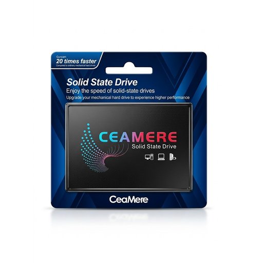 هارد تخزين SSD فائق السرعة ماركة CeaMere حجم 256GB جيجابايت - أداء خارق وتجربة استجابة فورية لأجهزة الكمبيوتر واللابتوب CeaMere 256GB Solid State Drive (SSD) - High-Speed 2.5-inch Internal Storage Upgrade for Desktop and Laptop Computers