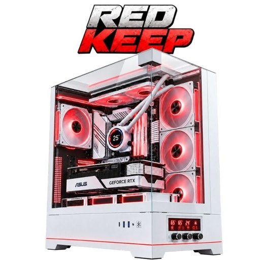 تجميعة ألعاب ريد كيب | معالج كور i7-14700K، كارت شاشة RTX 5060 8GB، رام 32GB DDR5، تخزين 1TB، لون أبيض، تبريد مائي 360 Red Keep Gaming PC | Intel Core i7-14700K, ASUS Dual RTX 5060 8GB, 32GB DDR5, 1TB NVMe, White Case, 360mm Liquid Cooler