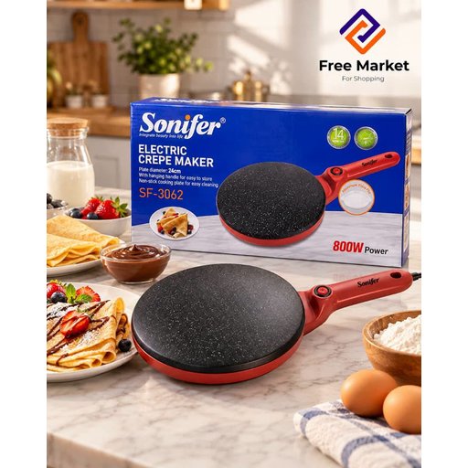صانعه اكريب كهربائية Electric and manual crepe maker
