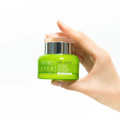 اورجينا كريم للعناية بالبشرة الحساسة يرطب ويهدئ الاحمرار ويحسن التوازن ORJENA Tea Tree Cica Cream 50ml