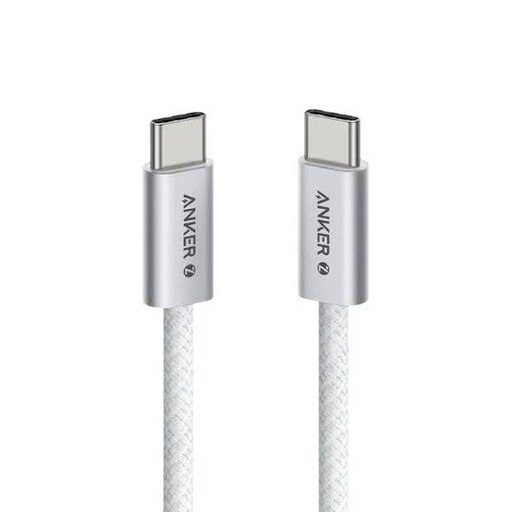 كيبل أنكر زولو يو إس بي سي إلى يو إس بي سي للشحن السريع (240 واط، 3.3 قدم) Anker Zolo USB-C to USB-C Braided Fast Charging Cable (240W, 3.3ft)