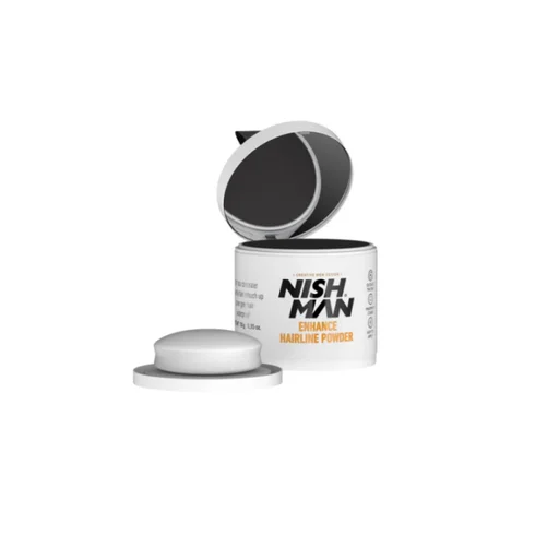 نيشمان بودرة خافي عيوب وتحديد خط الشعر اسود Nish Man Enhance Hairline Powder black