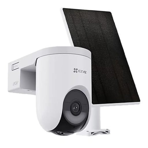 كاميرا مراقبة EZVIZ HB8 Lite 4G بدقة 2K+ ‏(4MP) مع حركة بانورامية ولوح شمسي 5W EZVIZ HB8 Lite 4G Kit 2K+ (4MP) Pan & Tilt Battery Camera with Solar Panel, 4G + Wi-Fi