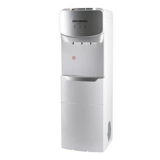 موزع مياه هاوسبيرغ Hausberg مع صانعة ثلج مدمجة – فضي وأسود Hausberg HB-6033GR Water Dispenser with Built-in Ice Maker - Silver and Black